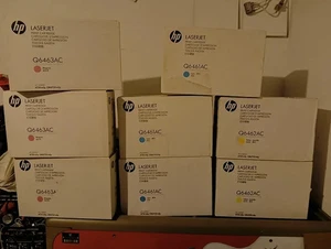 8 Toners HP LaserJet 644A originales - Imagen 1 de 7