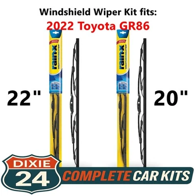 Rain-X Weatherbeater Windshield Wiper Kit fits: 2022 Toyota GR86 (22" & 20") Foto 1 de 4