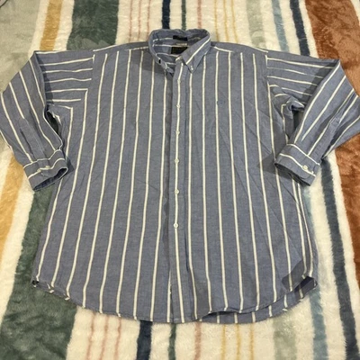 De Colección Chaps Ralph Lauren Para Hombres Botón Grande OCBd Manga Larga 16.5 34/35 Rollo 733 Foto 1 de 4