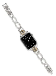 Brighton Silber Gold Interlok Noir 38mm Apple Watch® Verstellbares Armband Neu - Bild 1 von 2