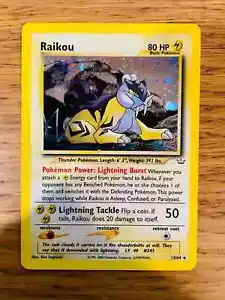 NEAR MINT! Raikou (13/64) Holo Neo Revelation Pokemon Card! FAST & FREE P&P! - Picture 1 of 3