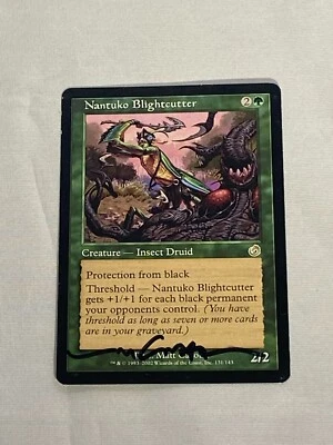MTG Nantuko Blightcutter Artist Proof and Signature Signed Cavotta - Image 1 of 2