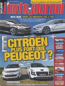 L'AUTO JOURNAL n°855 17/05/2012 DS9 608 C4 AIRCROSS 3008 FERRARI CALIFORNIA Q3 - Imagen 1 de 1