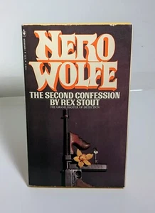 Nero Wolfe THE SECOND CONFESSION (1980, Paperback) By Rex Stout, Vintage Bantam  - Imagen 1 de 4