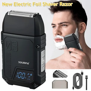 Rasoio Elettrico a Foil per Uomo Rasoio Capelli Testa Ricaricabile Barba RH4567 - Foto 1 di 10