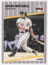 1989 Fleer #336 Kevin Mitchell San Francisco Giants