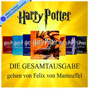 Harry Potter DIE GESAMTAUSGABE gelsen von Felix von Manteuffel 15 MP3-CD's - Picture 1 of 2