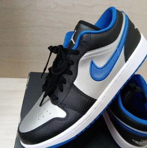 Size US11.0 -Air Jordan 1 Low Black Game Royal 553558-007 - Picture 1 of 13