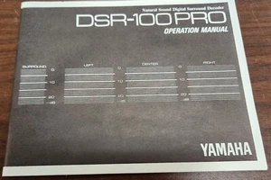 Yamaha DSR-100PRO Digital Surround Decoder Operation Manual - Picture 1 of 2