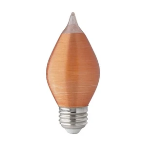4 Watt C15 LED Amber Medium Base Lightning Fixture 120V - SATCO-S23412 - Picture 1 of 1