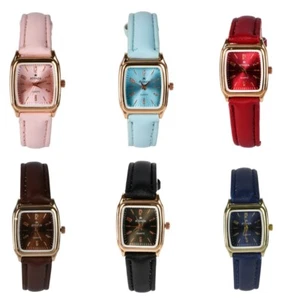 Orologio da polso donna classico retrò quadrante quadrato pelle analogico quarzo donna piccolo - Foto 1 di 44
