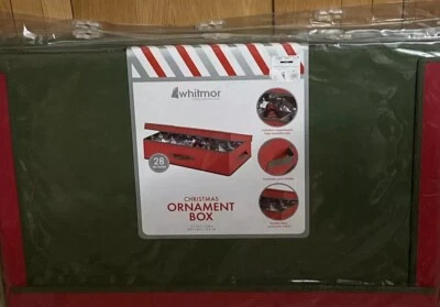 2 Christmas Ornament Box - 28 Sections Keep Your Decorations Safe BRAND NEW - Image 1 of 4