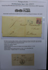 1870 Postverkehr zwischen Berlin und Zittau Beleg mit Hufeisen-Stempel + Inhalt