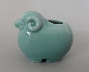 #11 Japanese Good Luck Oriental Zodiac Ceramic Toothpick Holder / HITSUJI Sheep - Picture 1 of 7