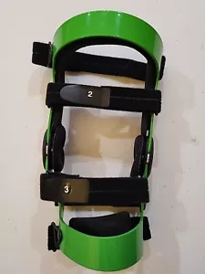 BREG JET KNEE BRACE KZ114103-G PEDIATRIC CHILD KID 10" GREEN SMALL LEFT KNEE - Picture 1 of 9