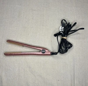 Chi Hair Straightener  Glitter Sweet Pink Ceramic Flat Iron 1 inch 2019 Buttons - Picture 1 of 6