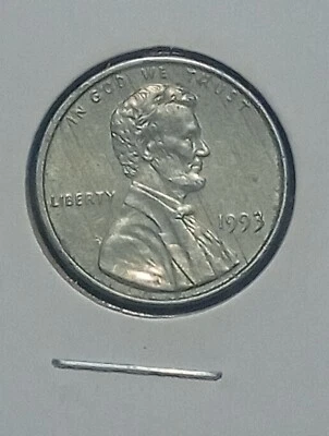 1993 P Zinc Penny Mint Error Coin Rare Mint Error Unplated Copper penny - Image 1 of 4