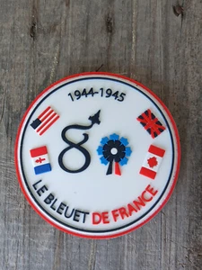 Patch bleuet et anniverssaire VE day et D DAY, pvc,RAFALE,Saint-Dizier, BA113 - Photo 1/2