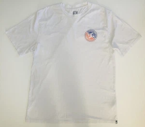 DC Shoes Mens T Shirt Size XL White Circle Logo Front & Back Print Skate Wear - Imagen 1 de 7