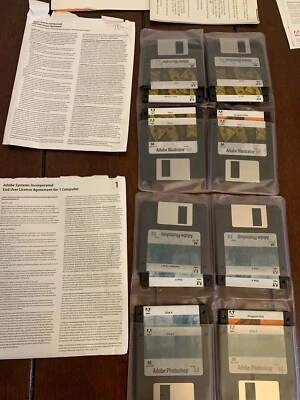 Adobe Photoshop 3.0 Adobe Illustrator 6.0  Bundle For Mac 3.5 inch Floppy 1993 - Image 1 of 4