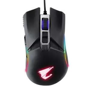 GIGABYTE AORUS M5 50~16000dpi Gaming Mouse, OPTICAL SENSOR, RGB Fusion, Black - Picture 1 of 6