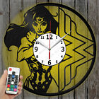 Led Clock Wonder Woman Vinyl Record Clock Art Decor Original Gift 2596