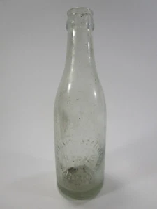 Vintage embossed Hiawatha Bottling Works Kansas soda pop bottle clear - Picture 1 of 7