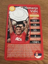 Nemanja Vidic Manchester United Top Trumps Specials 2012 Football Card