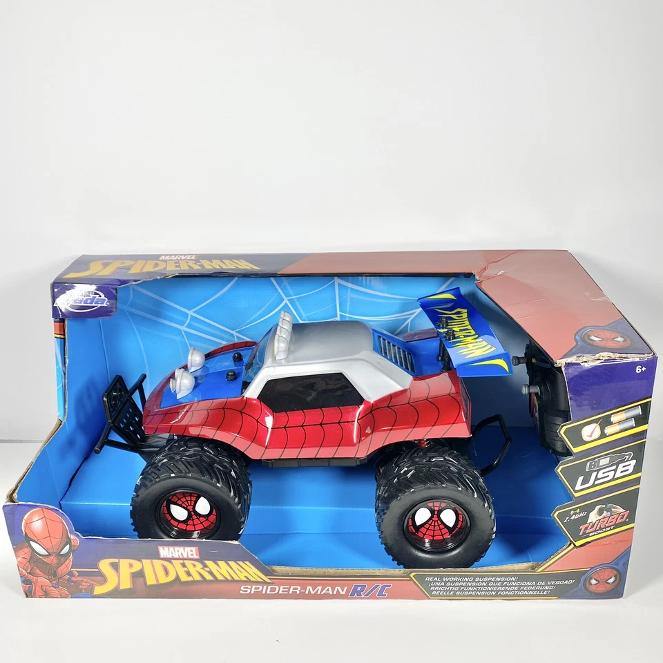 Jada Toys Marvel Spider-man Buggy Remote Control Car Glossy Red T2