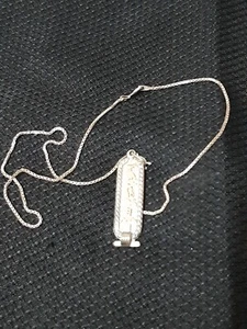 Karnak Bazaar Pyramids Necklace Silver ( Read Description) - Picture 1 of 5