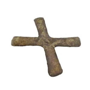 Katanga Cross Currency Copper Alloy Congo - Picture 1 of 8