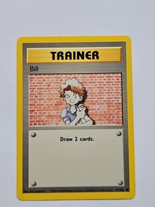 Pokémon BASE Unlimited BILL Trainer 91/102 Card