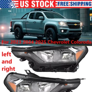 Fits 2023-2025 Chevrolet Colorado Halogen Left & Right Headlight Lamp Assembly - Picture 1 of 15