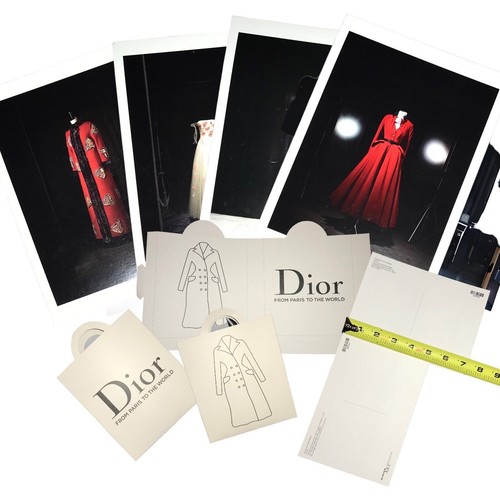Cartoline assortite abbigliamento moda DIOR