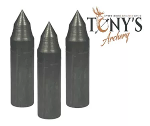 12PK 70GR KING POINT STEEL GLUE-ON FIELD POINTS 5/ 16 * SIFP44041* - Picture 1 of 2