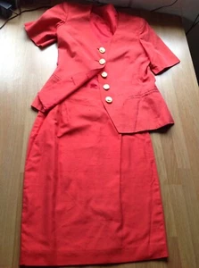 Pianoforte Di Max Mara Elegant Short Sleeved Jacket Skirt Suit Wedding Races 12 - Picture 1 of 12