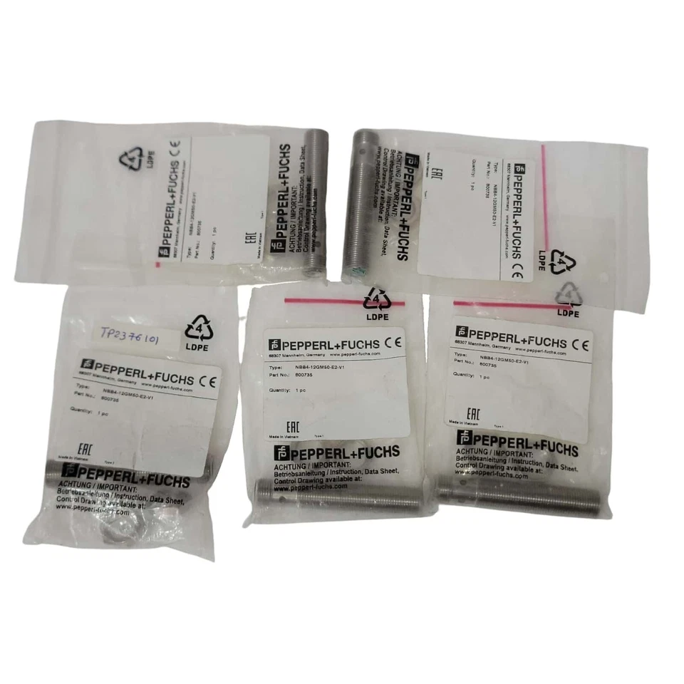 5PC × PEPPERL FUCHS 800735 PROXIMITY SWITCH NBB4-12GM50-E2-V1 NEW - Image 1 of 4