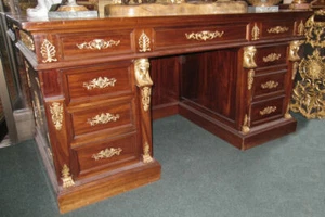 Antique French Empire Egyptian Revival Desk - Picture 1 of 7