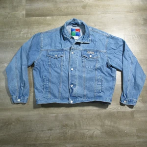 Cartoon Network Jeansjacke Herren Xlarge Y2K Vintage Blau Grafik Rückendruck - Bild 1 von 10