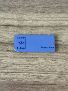 Sony Memory Stick 4MB MEGABYTE MSA-4A Camera Memory Card - Picture 1 of 2