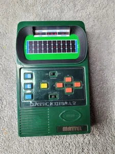 2002 Mattel Classic Football 2 Electronic Handheld Game Tested Works Retro - Picture 1 of 4