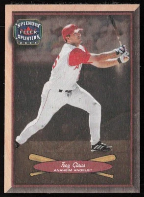 Troy Glaus 2003 Fleer Splendid Splinters #95 #/499 - Anaheim Angels Foto 1 de 2