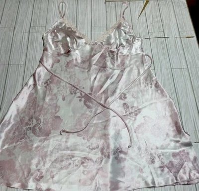 Camisón George Lencería Talla Grande 12-14 Estampado Floral Rosa Y Blanco Foto 1 de 4