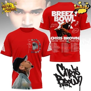 Chris Brown “Breezy Bowl XX” Stadium World Tour Shirt All Size S-5XL, Perfect Ev - Picture 1 of 5