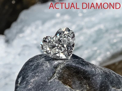 GIA CERTIFIED Genuine Heart Brilliant .24 CT I1 J Natural Earth Mined Diamond - Image 1 of 4