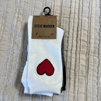 Steve Madden Ladies Socks Set Of 3 Size 5-10 - Image 1 of 4