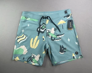 Roark Passage 18" Boardshorts Sz 31 Agave Blue - Picture 1 of 4