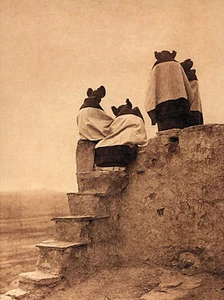 Estampado artístico indio nativo americano Hopi para mujer 22x30 Edward S. Curtis - Imagen 1 de 1