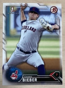 SHANE BIEBER - 2016 Bowman Draft #BD-68 - CLEVELAND INDIANS - Picture 1 of 2