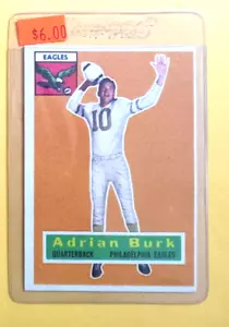 Tarjeta de fútbol americano Topps 1956 #52 Adrian Burk Eagles artículo 1 sin precio base/como nuevo - Imagen 1 de 3